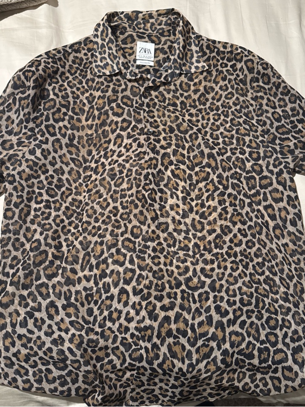 ZARA Leopard Print Shirt - Brown & Black